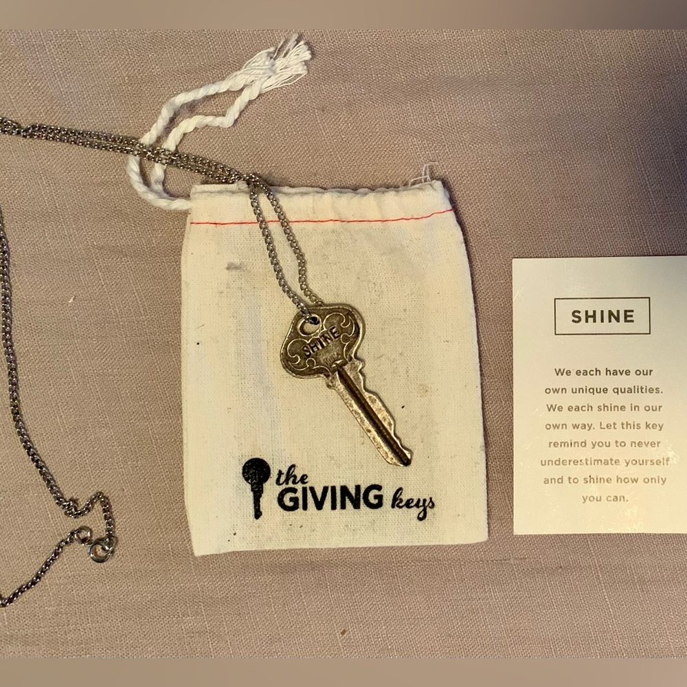 The Giving Key SHINE Necklace NEW